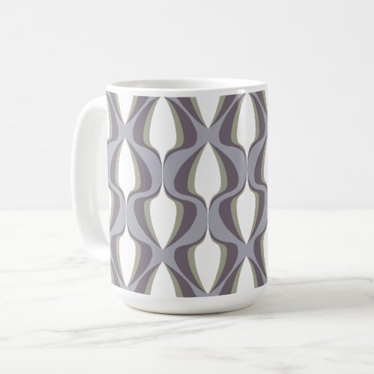 Retro Ogee Grey Kaffeetasse (Vorderseite Links)