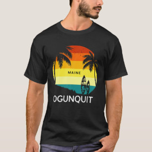 Retro Ogunquit Beach Vintag Surf Palm 70er Venedig T-Shirt