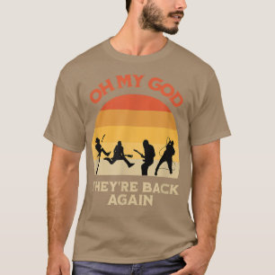 Retro Oh mein Gott, sie wieder zurück Junge Band T-Shirt