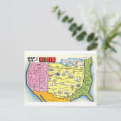 Retro-Ohio-Postkarte Postkarte (Stehend Vorderseite)