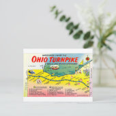 Retro Ohio Turnpike Postkarte (Stehend Vorderseite)