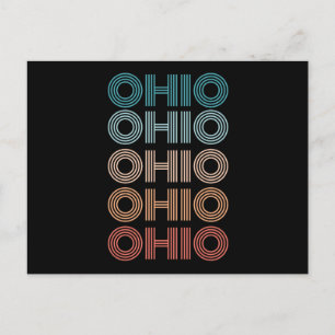 Retro Ohio Vintage amerikanische Staaten Geschenke Postkarte