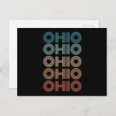 Retro Ohio Vintage amerikanische Staaten Geschenke Postkarte (Vorne/Hinten)