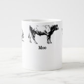 Retro Oink Moo Cluck Pig Kuh Hühnchen Jumbo-Tasse (Vorderseite)