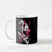 Retro Okami Girl Basic Japan Style Fox Cute Cool M Kaffeetasse (Links)