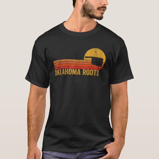 Retro Oklahoma Funny Oklahoma Home Oklahoma Roots T-Shirt (Vorderseite)