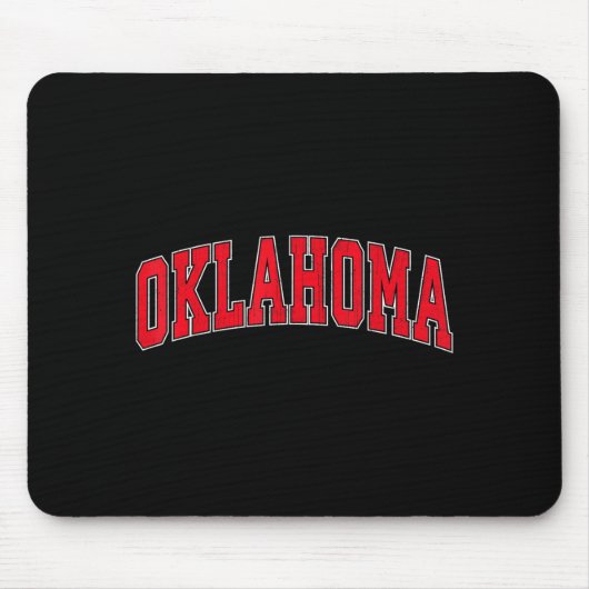 Retro Oklahoma Ok For Men Women Boys Girls Kids Mousepad (Vorne)