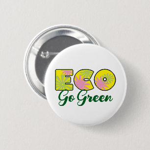 Retro-Öko-Design Go Green Button