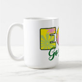 Retro-Öko-Design Go Green Kaffeetasse (Links)