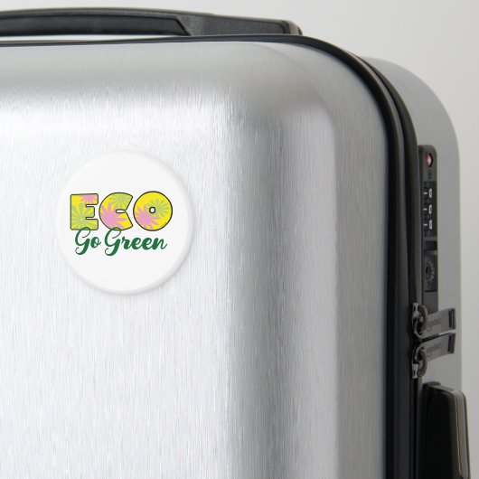 Retro-Öko-Design Go Green Magnet (In Situ (Gepäck))