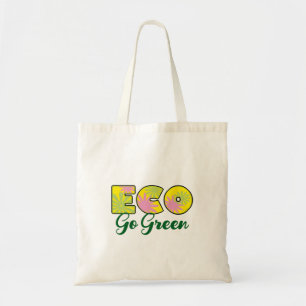 Retro-Öko-Design Go Green Tragetasche