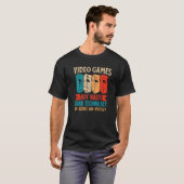 Retro Old Arcade Machine Games Zitat Classic Vide T-Shirt (Vorne ganz)