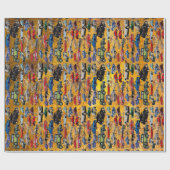 Retro Old Auto Vintage Wrapping Paper Geschenkpapier (Flach)