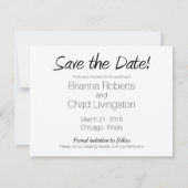 Retro Old Car Ankündigung Datum freihalten (Rückseite)