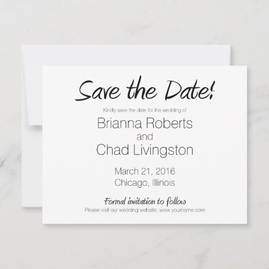 Retro Old Car Ankündigung Datum freihalten (Rückseite)