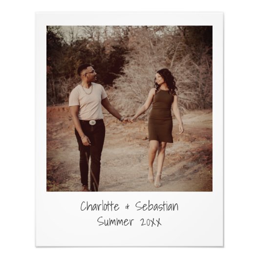 Retro Old Instant Faded Filter Foto Personalisiert (Vorne)