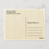 Retro Old Look Hawaii Oahu Island Waikiki Beach Postkarte (Rückseite)