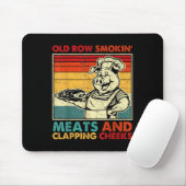 Retro Old Row Smoking Meats And Clapping Cheeks Fu Mousepad (Mit Mouse)