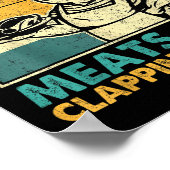 Retro Old Row Smoking Meats And Clapping Cheeks Fu Poster (Ecke)