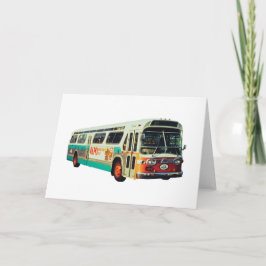 RETRO OLD SCHOOL AC TRANSIT Bus Karte