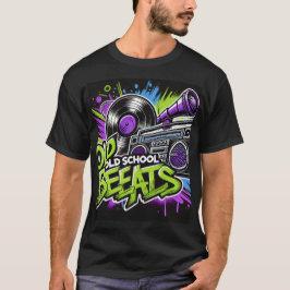 Retro Old School beats Graphic T - Shirt - Vinyl