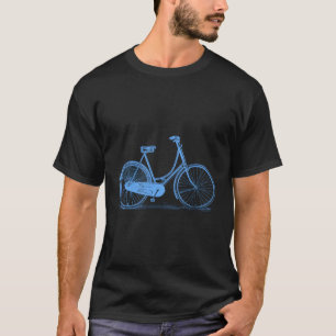 Retro Old School Bike Zeichnend Illustration T-Shirt