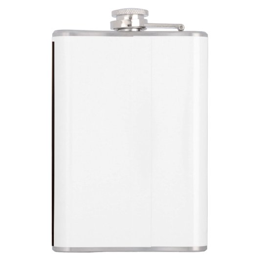 Retro Old School Button-up Girl Flachmann (Rückseite)