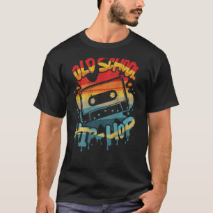 Retro Old School Hip Hop 80er 90er Graffiti Casset T-Shirt