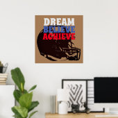 Retro Old Style Vintag 50er Football Motivierend Poster (Heimbüro)