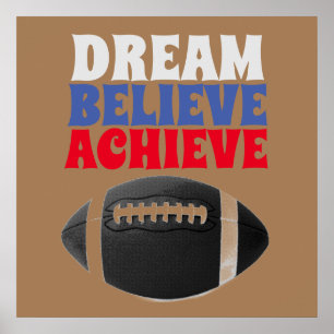 Retro Old Style Vintage 50er Jahre Fußball Motivat Poster