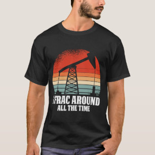 Retro Ölfeld-Ölfracker Vintages Bohren T-Shirt