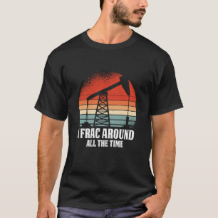 Retro Ölfeld-Ölfracker Vintages Bohren T-Shirt