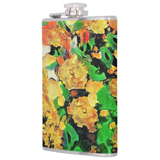 Retro-Ölgemälde: Van Gogh Monet Flachmann (Links)