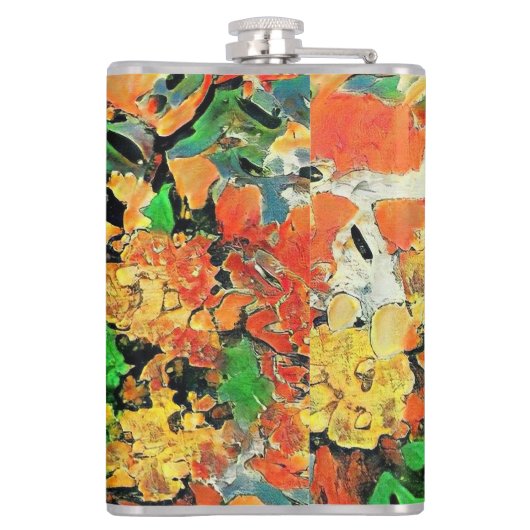 Retro-Ölgemälde: Van Gogh Monet Flachmann (Rückseite)