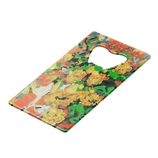 Retro-Ölgemälde: Van Gogh Monet Geldbeutel Flaschenöffner (Rückseite Schrägansicht)