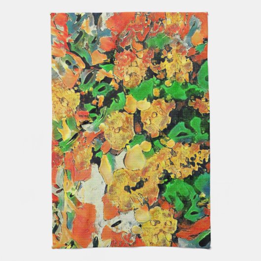 Retro-Ölgemälde: Van Gogh Monet Geschirrtuch (Vertikal)