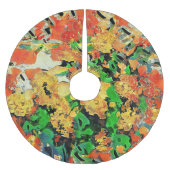 Retro-Ölgemälde: Van Gogh Monet Polyester Weihnachtsbaumdecke (Vorderseite)