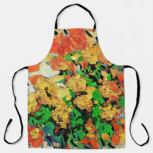 Retro-Ölgemälde: Van Gogh Monet Schürze (Vorderseite)