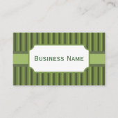 Retro Olive Business Card Visitenkarte (Vorderseite)
