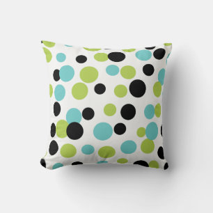 Retro Olive Dots Pillow Kissen