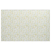 Retro Olive Green Lilie Blume Muster Stoff (Fat Quarter (45,7 x 55,9 cm))