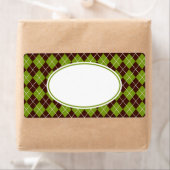 Retro Olive Green Raute Kitchen Business Labels (Insitu)