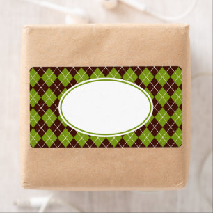 Retro Olive Green Raute Kitchen Business Labels