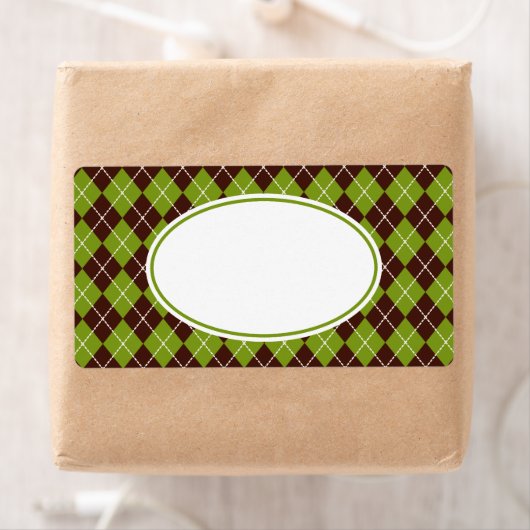 Retro Olive Green Raute Kitchen Business Labels (Insitu)
