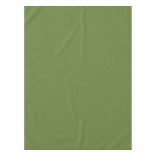 Retro Olive Green Solid Color Tischdecke (Vorderseite)