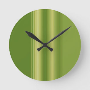 Retro Olive Green Wall Clock Runde Wanduhr