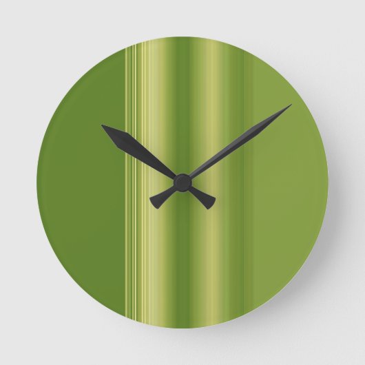 Retro Olive Green Wall Clock Runde Wanduhr (Vorderseite)
