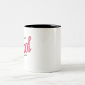 Retro-Ölzeichen Zweifarbige Tasse (Mittel)