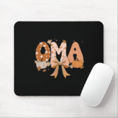 Retro Oma Coquette Bows Leopard Fall Erntedank Mousepad (Mit Mouse)