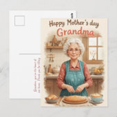 Retro-Oma-Mütter Tag Vintager Charm Postkarte (Vorne/Hinten)